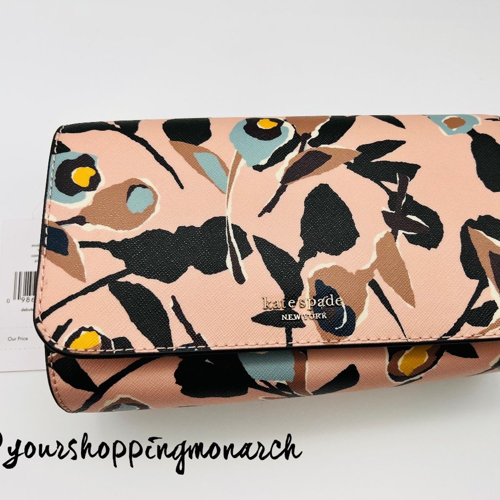 Kate Spad Floral Crossbody Wallet Bag
